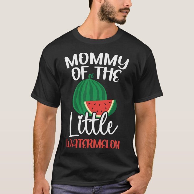 Camiseta Mami Of The Little Watermelon Baby Invitación F (Anverso)