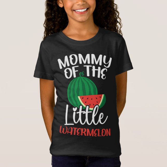 Camiseta Mami Of The Little Watermelon Baby Invitación F (Anverso)