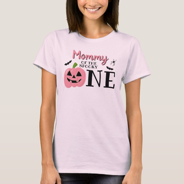 Camiseta Mami Of The Spooky One Halloween 1er cumpleaños (Anverso)