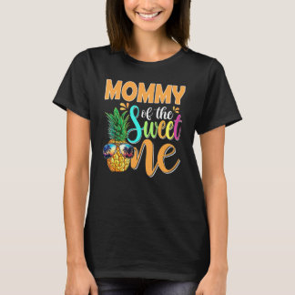 Camiseta Mami Of The Sweet One Pineapple Primer Cumpleaños 