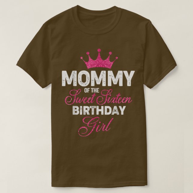 Camiseta Mami of the Sweet Siteen Chica de cumpleaños 16th  (Diseño del anverso)
