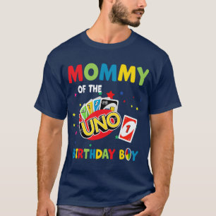 Camiseta Mami Of The Uno Birthday Boy Uno Birthday Boy gi