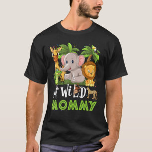 Camiseta Mami Of The Wild Zoo Birthday Safari Jungle Anima
