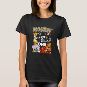 Camiseta Mami Of Wild One Zoo Birthday Safari Jungle Anima