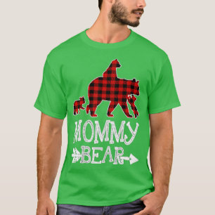 Camiseta Mami Oso Tres Cubos Rojo Toca Mamá Navidades Paj