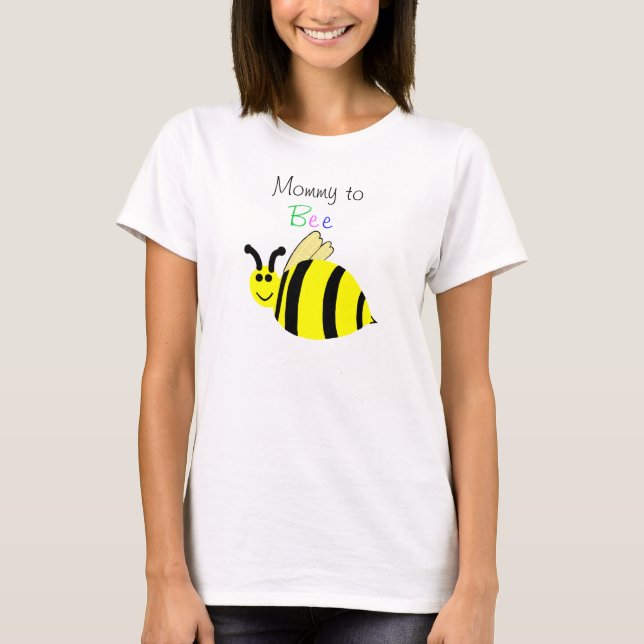 Camiseta Mami para abejar a la abeja amarilla de la burbuja (Anverso)