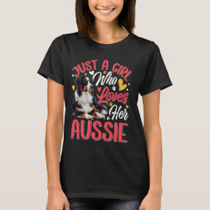 Camiseta Mami Perro CHICA que ama a su AUSSIE Australiana