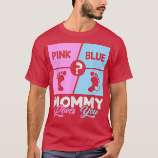 Camiseta Mami Rosa O Azul Ama A Tu Bebé Género Revelar Mo
