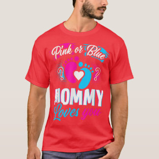 Camiseta Mami Rosa O Azul Te Ama El Género Baby Shower