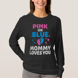 Camiseta Mami Rosa O Azul Te Ama Elefantes Género Del Bebé