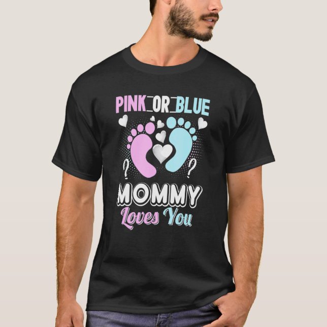 Camiseta Mami Rosa O Azul Te Ama Género Revelar Fiesta M (Anverso)