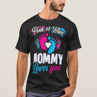 Camiseta Mami Rosa O Azul Te Ama Las Huellas De Tinta