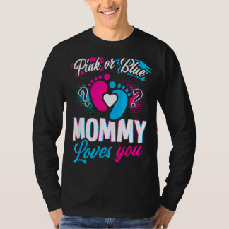 Camiseta Mami Rosa O Azul Te Ama Las Huellas De Tinta
