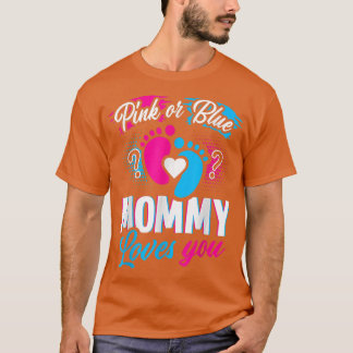 Camiseta Mami Rosa O Azul Te Ama Las Huellas De Tinta