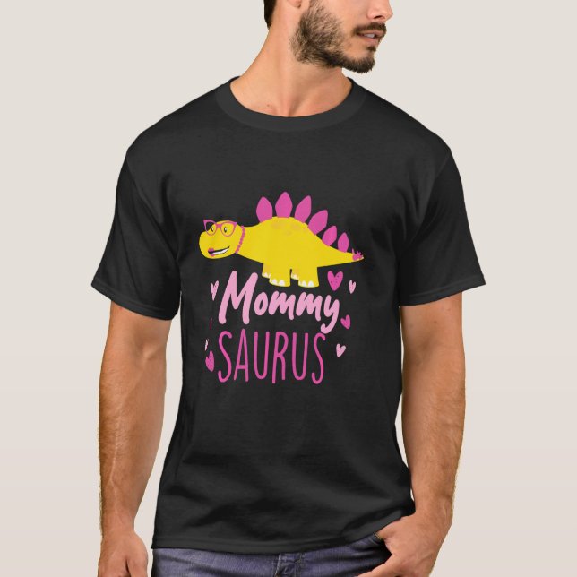 Camiseta Mami Saurus Rex Funny Dinosaur Kilos Chicas (Anverso)