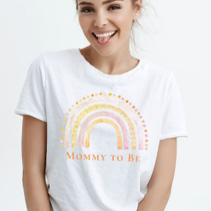 Camiseta Mami será el arcoiris rosado del boho rosa
