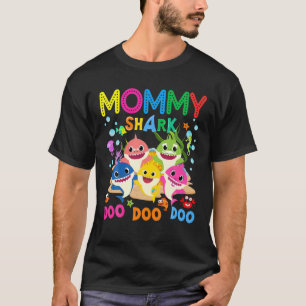 Camiseta Mami Tiburón Regalo Cute Bebé Familia De Tiburon