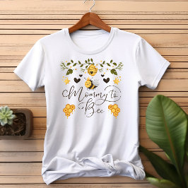 Camiseta Mami To Bee Honeycomb Bumblebee Baby Shower