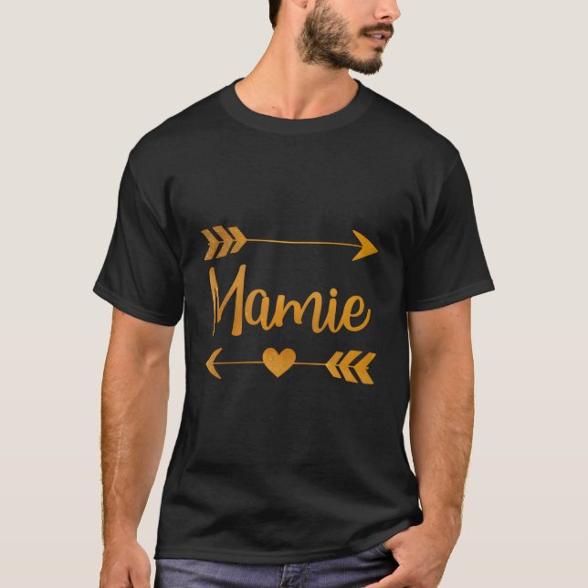Camiseta Mamie Nombre Personalizado Divertido Personalizado (Anverso)