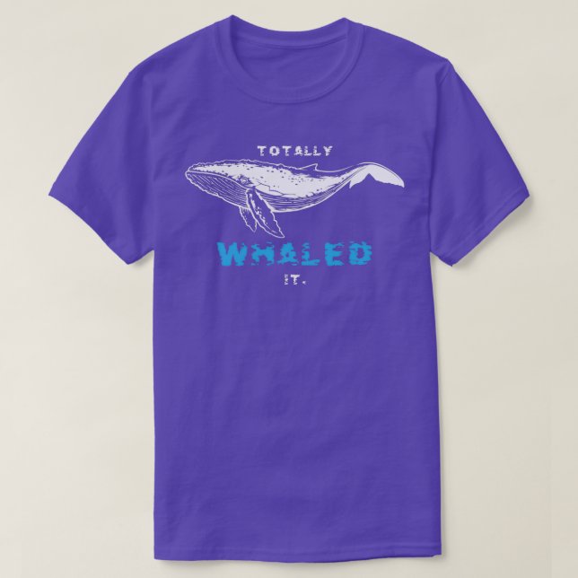Camiseta Mamífero del mar de ballena de Pun animal (Diseño del anverso)