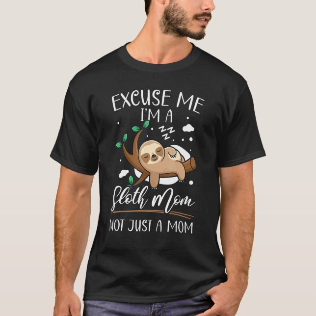 Camiseta Mamífero lento de mamá perezosa madre animal (Anverso)