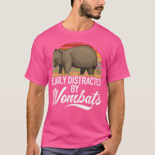 Camiseta Mamífero Marsupial Distraído Fácilmente Por Wombat
