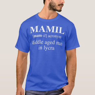 Camiseta MAMIL, hombre de edad media en lycra 