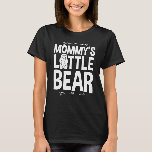 Camiseta Mamis Pequeño Oso Amor Abrazo Oso Cubo (Anverso)