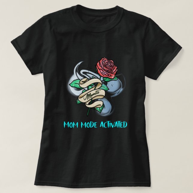 Camiseta Mamita Mom Mode Activated Working Mom (Diseño del anverso)