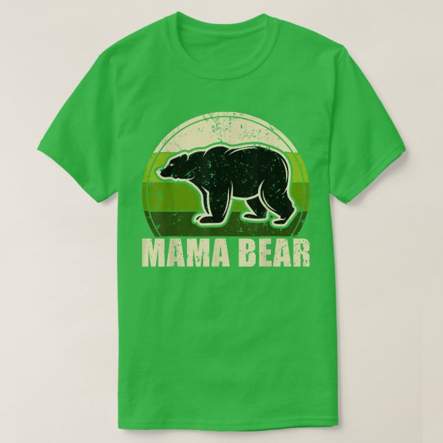 Camiseta mamma bear shirt, mama bear shirt for womens  (Diseño del anverso)