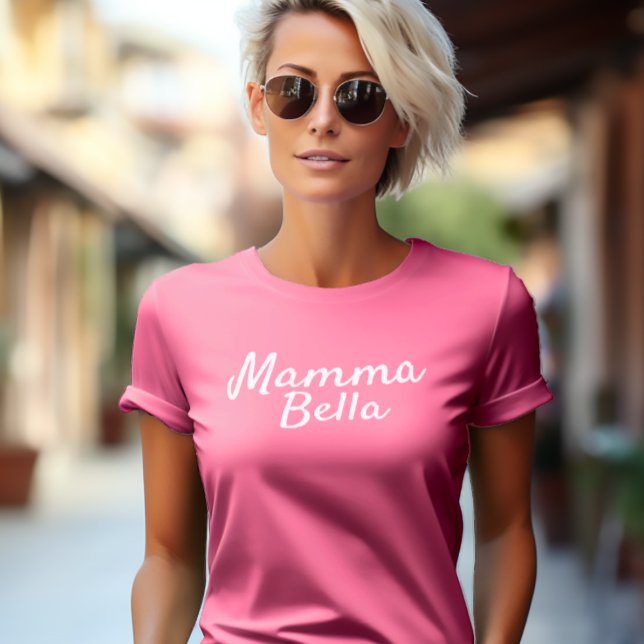 Camiseta Mamma Bella regalo italiano personalizado para mam (Mamma Bella (Italian for Beautiful Mom)
Tee Shirt)
