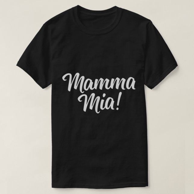 Camiseta Mamma Mia Cute Italiano (Diseño del anverso)