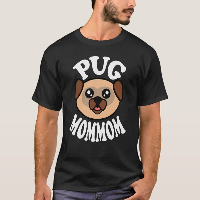 Camiseta Mammá Pug Adorable (Anverso)