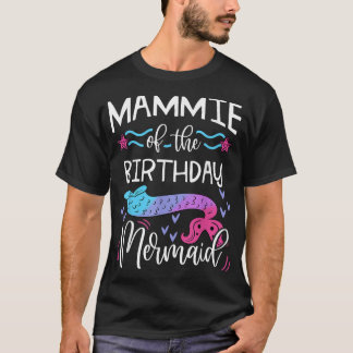 Camiseta Mammie De La Familia De La Sirena De Cumpleaños Fi