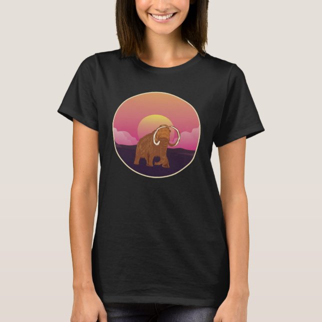 Camiseta Mammoth Big Ice Woolly Elephant Museum Mammuthus M (Anverso)