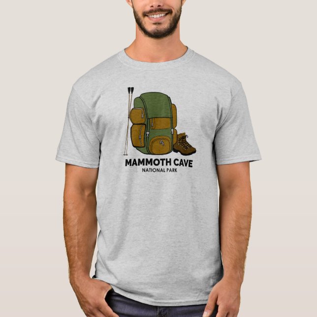 Camiseta Mammoth Cave Parque Nacional Mochila (Anverso)
