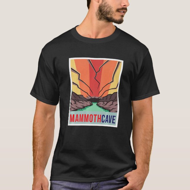 Camiseta Mammoth Cave Retro National Park Souvenir Kentucky (Anverso)