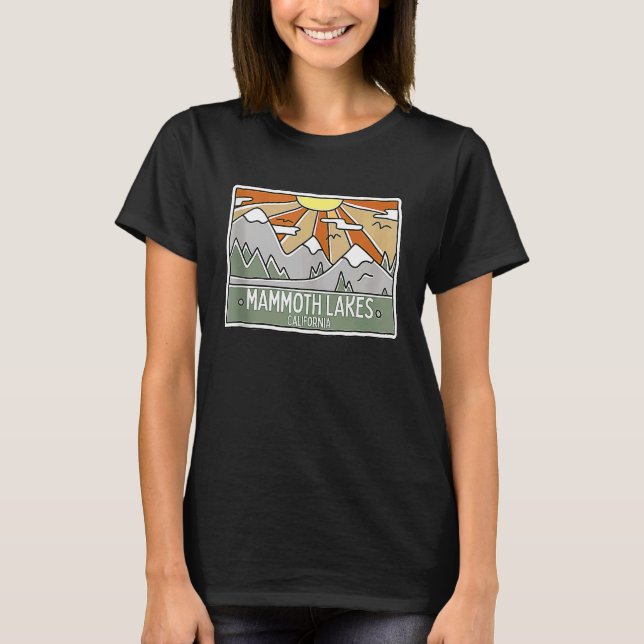 Camiseta Mammoth Lakes California Montañas Sunshine CA Tri (Anverso)