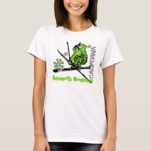 Camiseta Mammoth Mountain California damas green ski tac