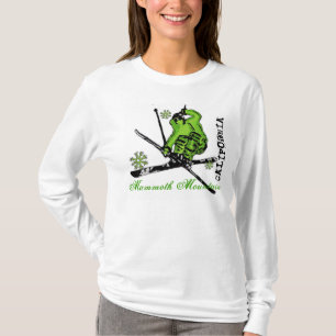 Camiseta Mammoth Mountain una mujer verde de California