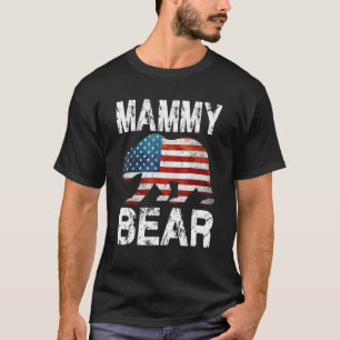 Camiseta Mammy Bear Bandera Patriótica Familia 4 De J