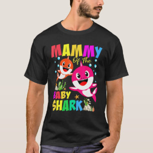 Camiseta Mammy Del Bebé Nacimiento Tiburón Mammy Shark Chri