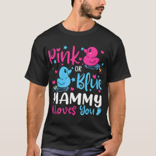 Camiseta Mammy Rosa O Azul Ama A Su Bebé Género Revelación
