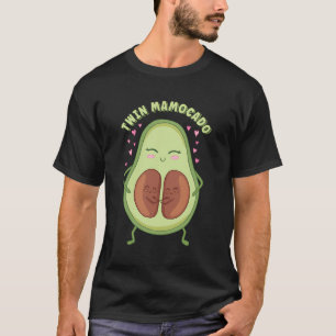 Camiseta Mamocado Gemelo De Gemelos Aguacate Esperando Bebé