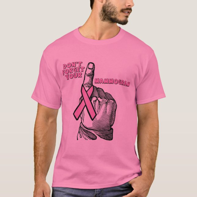 Camiseta - mamograma del cáncer de pecho (Anverso)