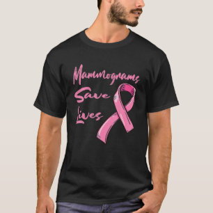 Camiseta Mamogramas Salvar vidas Concienciación sobre el c