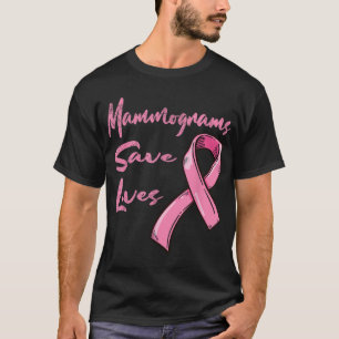 Camiseta Mamogramas Salvar vidas Concienciación sobre el cá