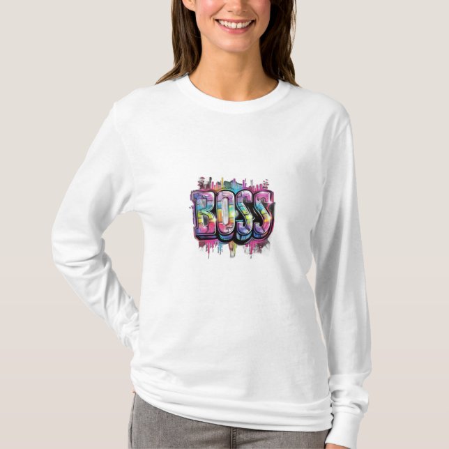 Camiseta MaMuse Rainbow Boss Long Sleeve Tee (Anverso)