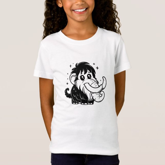 Camiseta Mamut lana de bebé lindo (Anverso)