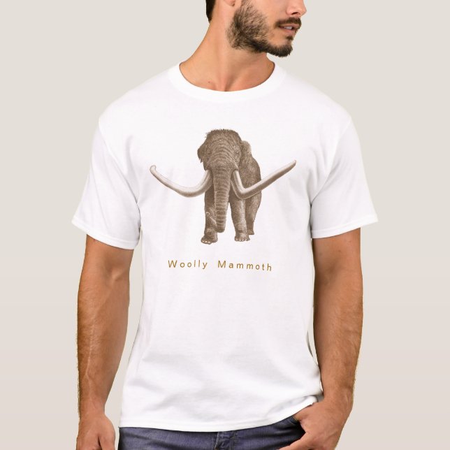 Camiseta mamut lanoso (Anverso)